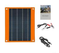 Linnkyfloa Chargeur de panneau solaire portable 16 W avec deux ports USB-A et USB-C pour le camping, la randonnée et les activités de plein air, design étanche et pliable
