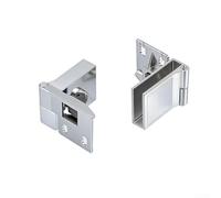 Linnkyfloa Charnière de vitrine en alliage de zinc pour portes en verre de 6 à 8 mm, étanche, résistante à la rouille, pivot réglable à ressort pour meubles de salle de bain (G)