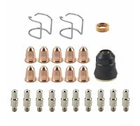 Linnkyfloa Chicago 95136 Pièces de rechange pour coupe-plasma avec électrodes buses et anneaux tourbillonnants