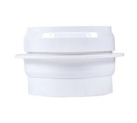 Linnkyfloa Clapet anti-retour pour ventilateur de salle de bain avec plastique ABS, fournit une prévention fiable du refoulement et un contrôle du flux d'air (80 mm)