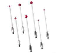 Linnkyfloa CMM Sonde de contact avec poignée filetée et tige en porcelaine à tête sphérique rouge pour machines à mesurer coordonnées pour options de tige M3 A-5004-3646 A-5004-2545 (A-5003-0068)