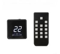 Linnkyfloa Contrôleur de vitesse de ventilateur à 4 broches avec télécommande, affichage numérique et interface DC5521/Type-C, prend en charge l'entrée 5 V-24 V, puissance maximale 60 W (type C)