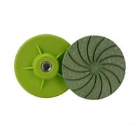 Linnkyfloa Disque de ponçage intégré 7,6 cm pour polissage de pierre, carrelage, métal et verre avec filetage M10 - Support abrasif compatible avec meuleuses d'angle