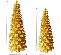 Linnkyfloa Ensemble de décorations d'intérieur en résine pour sapin de Noël avec quatre pièces décoratives pour égayer la maison saisonnière