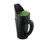 Linnkyfloa Épandeur manuel manuel pour pelouse, jardin, sel et épandeur avec réglages réglables, léger vert Shaker pour faire fondre la glace, colza et grains de légumes, 19 x 15 x 34 cm