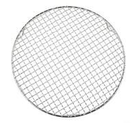 Linnkyfloa Grille de refroidissement ronde en acier inoxydable 201 avec pieds stables pour la cuisson, le rôti, le refroidissement, le séchage des gâteaux et des pizzas, argent, 13-35 cm de diamètre