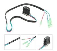 Linnkyfloa Interrupteur d'inclinaison et garniture en plastique noir compatible avec télécommande moteur hors-bord 703-82536-00-00/703-82563-00-00/703-82563-01-00/703-82563-02-00 -