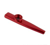 Linnkyfloa Kazoo en aluminium léger pour musiciens débutants, instrument de musique portable de 12 cm, disponible en plusieurs couleurs, parfait pour les partenaires (rouge)