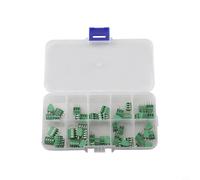 Linnkyfloa KF128 Kit de bornier à vis 2,54 mm 2/3/4P - 50 connecteurs de montage PCB pour projets électriques avec indice 6 A 125 V et compatibilité des fils 20-26 AWG