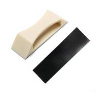 Linnkyfloa Kit d'outils de réparation pour plancher en bois et composite, PEHD avec patins antidérapants réutilisables, avec marteau en caoutchouc et blocs de gâche, lot de 5 pièces (2)