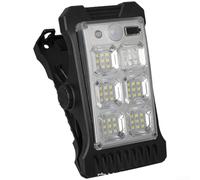 Linnkyfloa Lampe murale à clip avec détecteur de mouvement - Lampe d'extérieur à LED résistante aux intempéries - 3 modes d'éclairage - Pour jardin, clôture, allée, patio, cour (19ATG-TY15703)