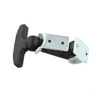 Linnkyfloa Loquet de tiroir en acier inoxydable avec bande en caoutchouc flexible, loquet de capot élastique pour automobile, camping-car, armoire et boîte à outils - 11,9 cm, noir, Pac