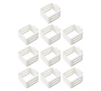 Linnkyfloa Lot de 10 boîtes de rangement extensibles en plastique ABS pour porte latérale de réfrigérateur, nourriture, boissons et épices