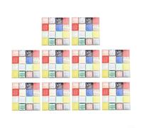 Linnkyfloa Lot de 10 carreaux muraux de cuisine et de salle de bain en plastique époxy souple, adaptés pour une utilisation en intérieur, faciles à nettoyer (6#)