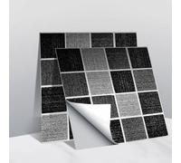 Linnkyfloa Lot de 10 carreaux muraux de cuisine et de salle de bain en plastique époxy souple, adaptés pour une utilisation en intérieur, faciles à nettoyer (1#)