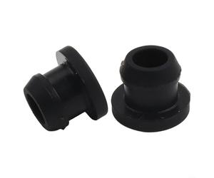 Linnkyfloa Lot de 12 caoutchoucs de support en silicone pour cuisinière à gaz Smev Thetford - Résistant à la chaleur jusqu'à 260 °C - Compatible avec tiges de 5 mm - Noir