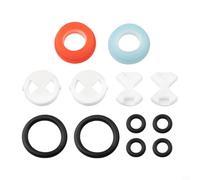 Linnkyfloa Lot de 12 cartouches de robinet mitigeur avec disques en porcelaine résistants à l'usure, joints toriques en caoutchouc et rondelles en silicone, compatible avec évier de cuisine