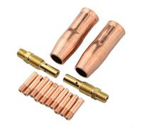 Linnkyfloa Lot de 14 embouts de soudage MIG et buse diffuseur de gaz pour lampe torche TW 100L, consommables en cuivre de 0,6 mm-1,2 mm avec plusieurs tailles (0,6 mm)