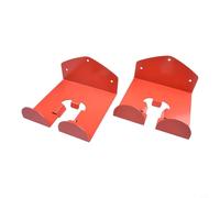 Linnkyfloa Lot de 2 cintres en acier pour outils de garage - Souffleurs pour perceuses à feuilles, balais, revêtement antirouille - Organiseur mural pour débroussailleuses et pelles