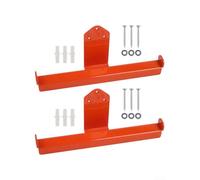 Linnkyfloa Lot de 2 organiseurs muraux en acier robuste pour jardin à feuilles pour double crochet orange Bg50/bg56/bg66/bg86, équipement de tronçonneuse pour suspension, pulvérisateurs, sac à dos