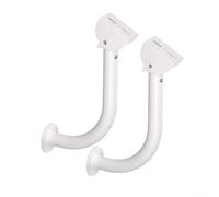 Linnkyfloa Lot de 2 supports muraux pour panneau solaire 40 cm pour caméras de sécurité en forme de L, support inclinable réglable en alliage d'aluminium compatible avec Arlo