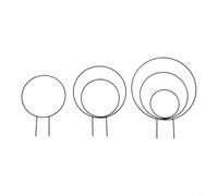 Linnkyfloa Lot de 20 supports de plantes vertes avec attaches de 40 cm en métal recouvert de plastique pour intérieur et extérieur