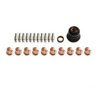 Linnkyfloa Lot de 22 électrodes et buses pour torche plasma S45 CUT55 PT-40 PT40 IPT-40 PT-60 PT60 PTM-60 pour coupe-plasma IPT-60 avec tourbillon pour anneau et pour Protec