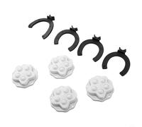 Linnkyfloa Lot de 4 roulettes auto-pivotantes pour meubles et boîtes de rangement - 4,8 x 1,5 cm - Roulettes silencieuses à 360° - Adhésif sans perçage