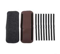 Linnkyfloa Lot de 4 tapis d'escalier antidérapants pour extérieur avec revers en caoutchouc robuste, housses d'entrée nervurées résistantes aux intempéries pour caravane de camping-car, noir, style A
