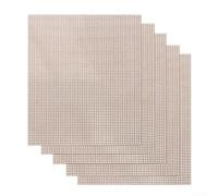 Linnkyfloa Lot de 5 tapis de barbecue réutilisables sans silicone résistant à la chaleur pour griller, légumes, viande, poisson, marron - 40 x 33 cm