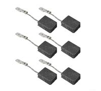 Linnkyfloa Lot de 6 balais de charbon pour Metabo pour meuleuse d'angle WEP 15-150, n° 316055220, balais de moteur de rechange de 12,5 x 15,3 mm avec ressorts et fils métalliques