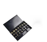 Linnkyfloa Lot de lettres pour machine à sceller MY-380F avec 70 granulés de 2 x 3,5 x 6,8 et 3 x 3,5 x 6,8 cm pour emballage (type R)