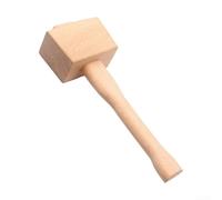 Linnkyfloa Maillet en bois de hêtre massif pour charpentier - Poignée ergonomique multifonction pour le travail du bois, le bricolage, le cuir, briser la glace, 25 x 11 cm, 250 g-470 g (1 pièce)