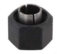 Linnkyfloa Mandrins en métal et écrou 1/4 1/2 12 mm Pièces de rechange pour routeur DW6214 DW616 DW621 DW618 compatible avec routeur 2610906283 2610906287 326286-03 (12 mm)