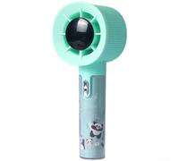 Linnkyfloa Mini ventilateur portable rechargeable par USB avec design panda mignon, 3 vitesses de vent, moteur sans balais pour un fonctionnement silencieux, ventilateur de refroidissement personnel