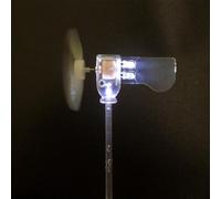 Linnkyfloa Modèle de générateur d'éolienne compact, outil pédagogique LED rotatif à 360 ° pour enseigner les énergies renouvelables, moulin à vent miniature, démonstrations en salle de classe