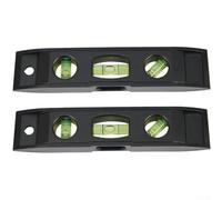 Linnkyfloa Niveau magnétique de 15,2 cm avec précision à double fiole, corps en alliage d'aluminium de 150 mm outils de mesure, de mise en page et de menuiserie - Noir
