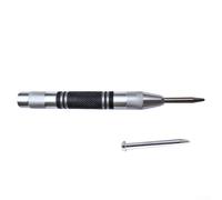 Linnkyfloa Poinçon central automatique 128 mm Outil de marquage à ressort pour bois, métal, verre avec poignée antidérapante texturée, acier à haute teneur en carbone pour goupille de bosse