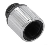 Linnkyfloa Pommeau de douche régulateur G1/2 réglable avec valve de contrôle de pression, réducteur ABS chromé pour économiser, noir (argent)