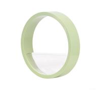 Linnkyfloa Pots de fleurs muraux pour plantes succulentes et orchidées, doublures à suspendre pour balcon, décoration murale, récipient de jardin vertical peu encombrant, 25 x 25 x 5 cm (vert clair)