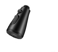 Linnkyfloa Rallonge de robinet de cuisine avec 3 modes de pulvérisation, buse pivotante anti-éclaboussures réglable pour robinets d'évier mondiaux, aérateur en forme de poire en noir