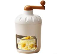 Linnkyfloa Rasoir à glace manuel, machine à glace à manivelle avec acier, plateaux à glaçons amovibles et bacs à glaçons pour la maison, les cuisines et les fêtes (L-2)