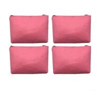 Linnkyfloa Sac de rangement polyvalent en feutre pour accessoires numériques, plusieurs compartiments pour chargeurs d'ordinateur portable, câbles et périphériques, design compact et léger, rose