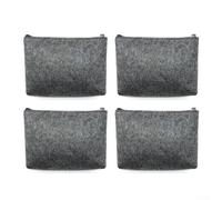 Linnkyfloa Sac de rangement polyvalent en feutre pour accessoires numériques, plusieurs compartiments pour chargeurs d'ordinateur portable, câbles et périphériques, design compact et léger, (gris)