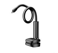 Linnkyfloa Support de caméra de sécurité sans perçage en métal galvanisé pour penderie, plafond, noir et blanc, 20 x 15 x 3 mm (noir)