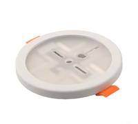 Linnkyfloa Support de plafond de sécurité, avec trou de remplissage, stable en aluminium ABS pour caméras dôme sonnette moniteur d'animaux domestiques, S 98 mm pour ouverture de 4 à 7 cm (S)