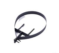 Linnkyfloa Support de tuyau de cheminée en acier à fixation murale pour chauffe-chaudière, kit de fixation sécurisé pour conduit de conduit, support résistant, noir, 125 mm (200 mm, noir)