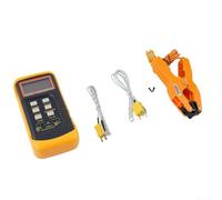 Linnkyfloa Thermomètre thermocouple numérique 6802 II avec collier de serrage pour un contrôle efficace de la température, testeur de température thermocouple de type K pour réfrigération CVC