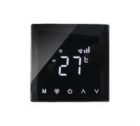 Linnkyfloa Thermostat d'ambiance à écran tactile, pour chauffage central et systèmes de chauffage au sol, numérique non programmable, contrôle de la température mural avec écran LCD