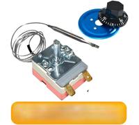 Linnkyfloa Thermostat réglable pour chauffage de 30 à 300 °C avec panneau de bouton et fil de 40 cm de contrôle de la chaleur stable (30-110 °C)